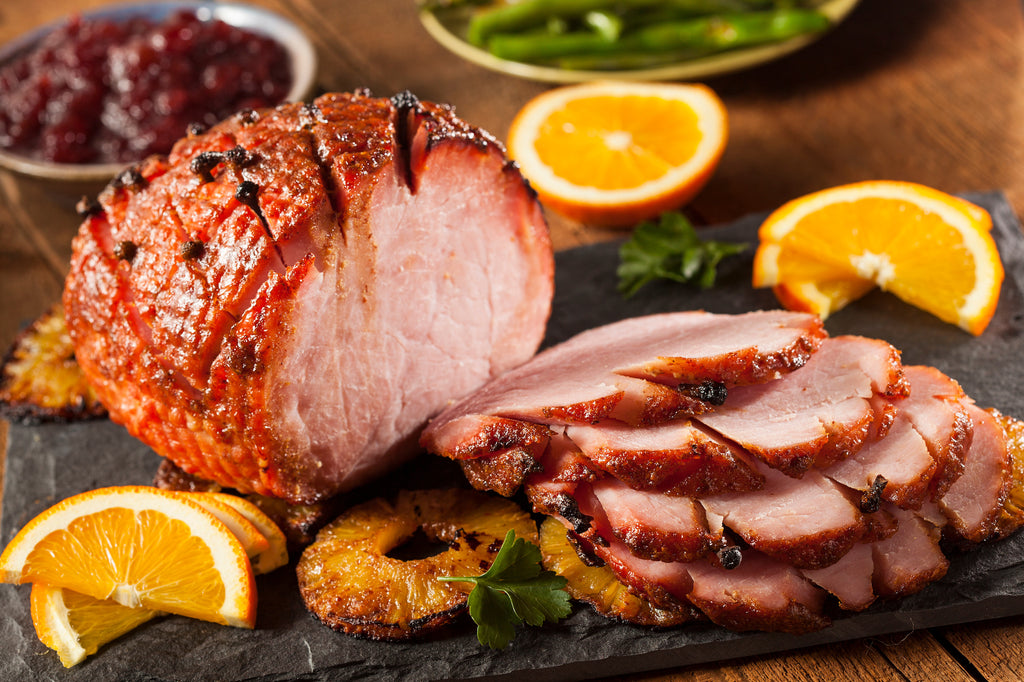 Orange and Pepper Jelly Glazed Double Smoked Ham – Thanksgiving on the Grill