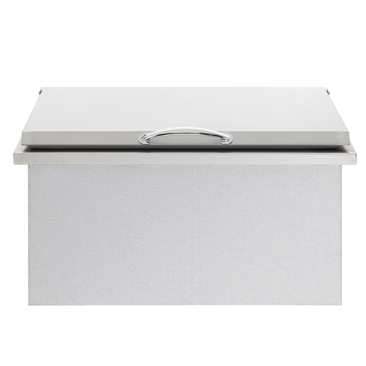 Sunstone 28-Inch Drop-In Ice Bin Cooler with Stainless Lid & Dual Dividers