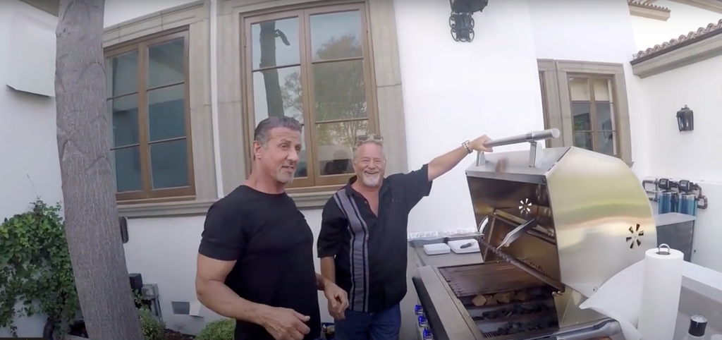 Sylvester Stallone gets the Muscle Grill
