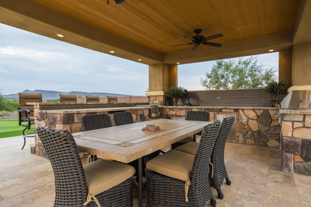 Eclectic Luxury, Custom Overflow Pool & Spa, Flagstone Kitchen, Paradise in Peoria