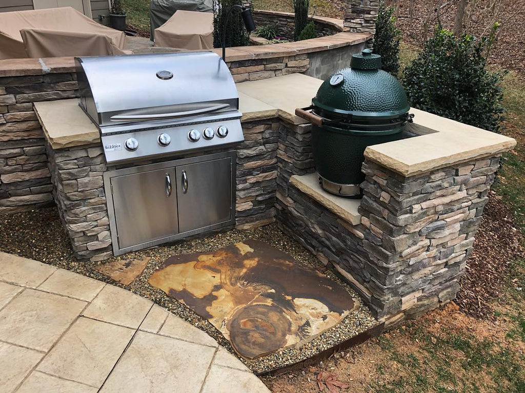 Engaging and Inviting, Grill Island Addition, and Gorgeous Stone Slab – Get Outside and Healthy with a Refreshing Retreat