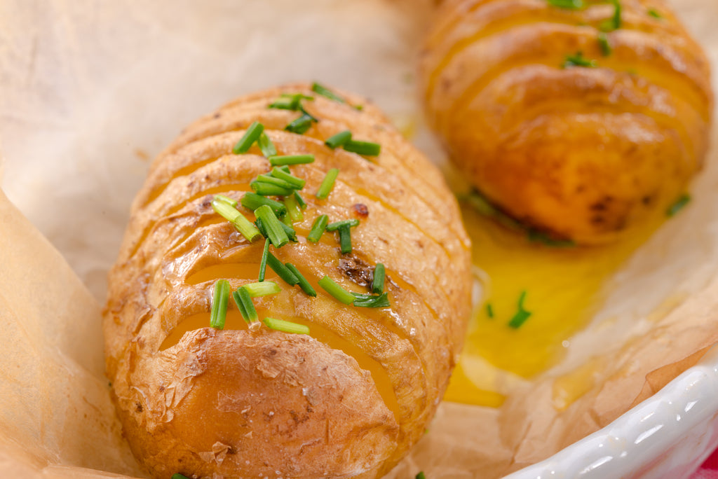 Grill-Baked Potatoes with Chive Butter – Warm Winter Grilling Series