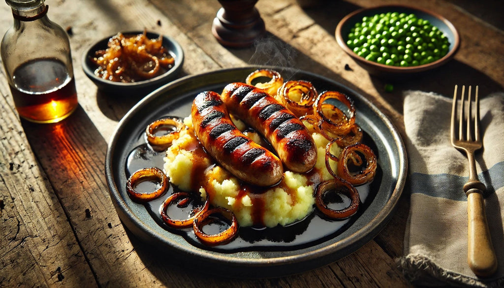 Grilled Bangers and Mash - Happy St. Patrick's Day!