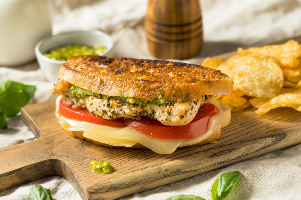 Grilled Chicken Sandwiches with Basil Pesto – Super Bowl Grilling Series