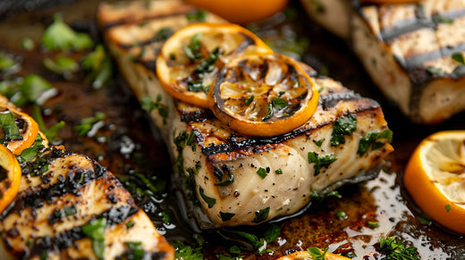 Grilled Marinated Swordfish - A Very Merry Grilled Christmas