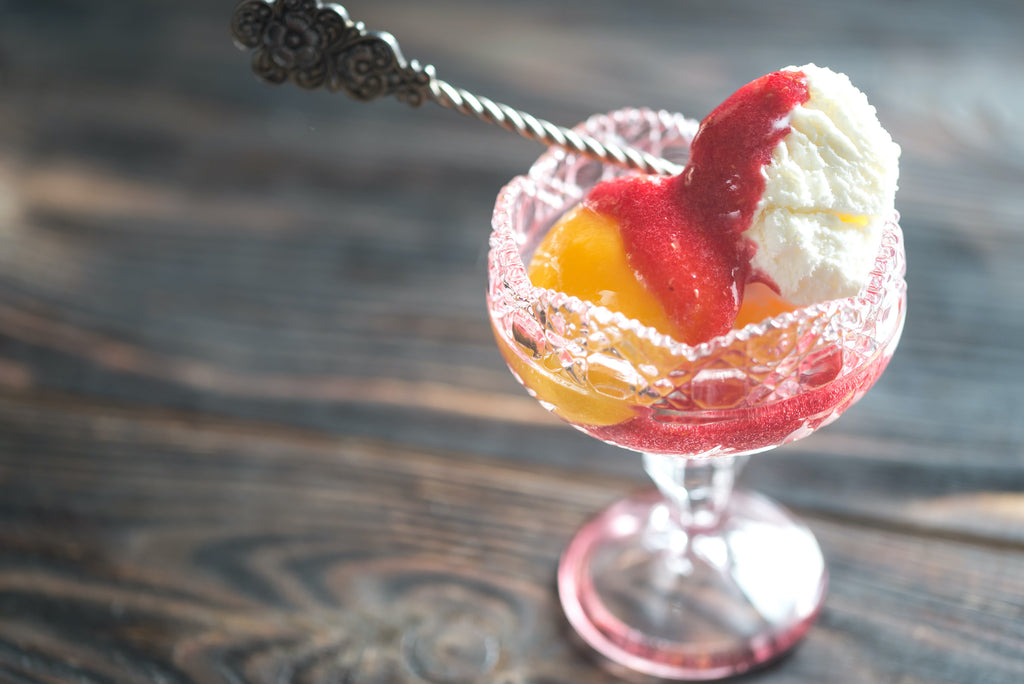 Grilled Peach and Pineapple Melba Sundaes - Sizzling Summer Series