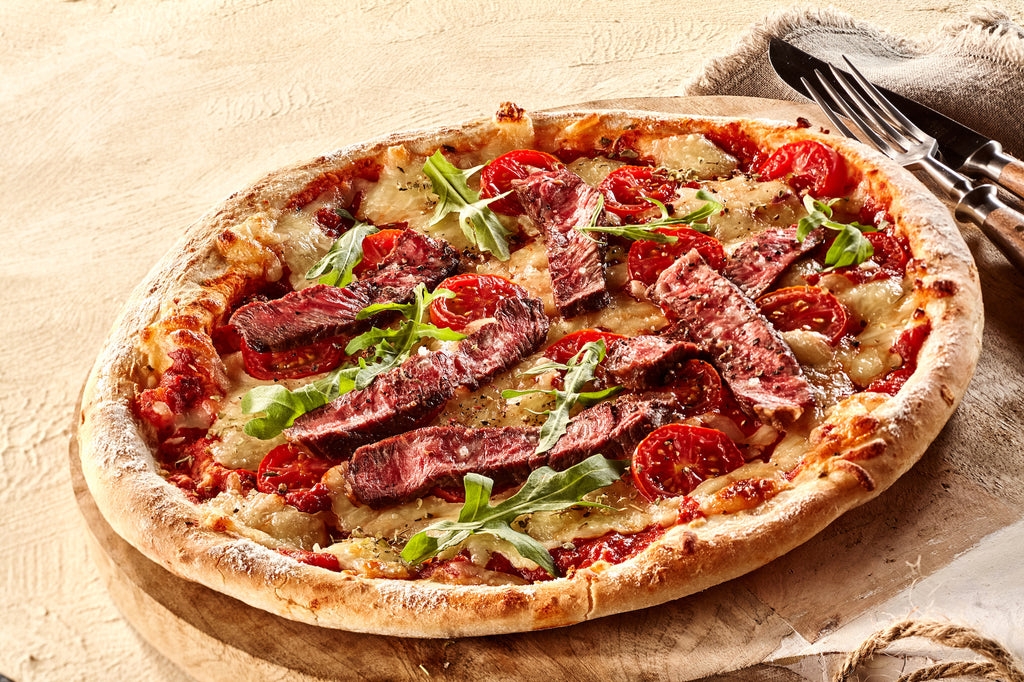 Grilled Pizza with Steak, Pear, and Arugula – Autumn Grill Series