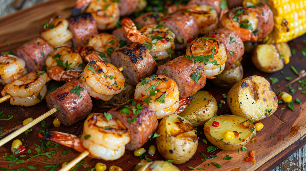 Grilled Shrimp and Chorizo Skewers – Game Day Grilling Series