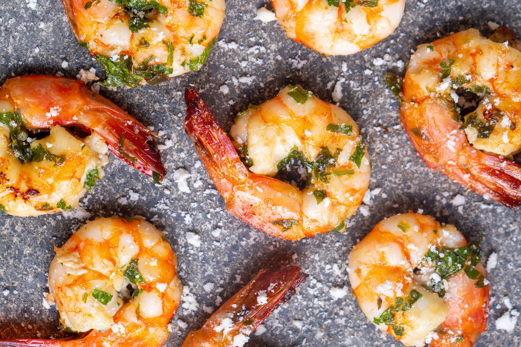 Grilled Shrimp Vermouth Skewers - Warm Winter Grilling Series