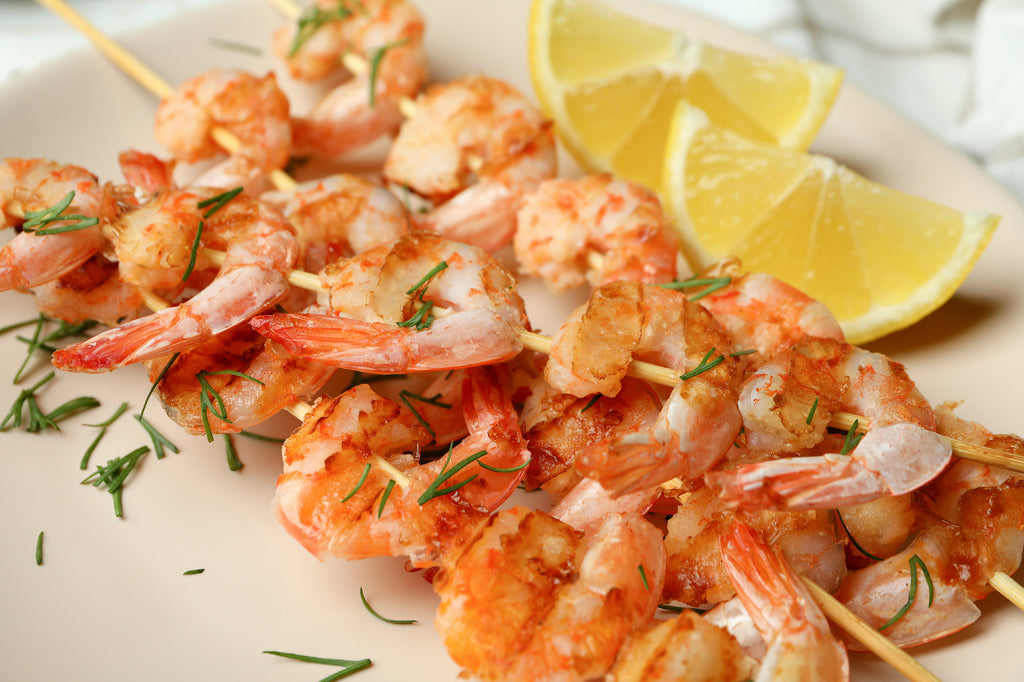 Grilled Shrimp with Oregano and Lemon - Game Day Grilling Series