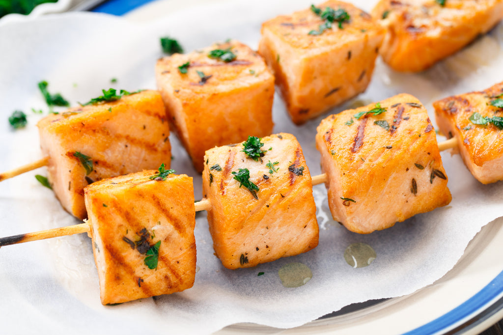 Maple and Rosemary Salmon Skewers – Autumn Grilling Series