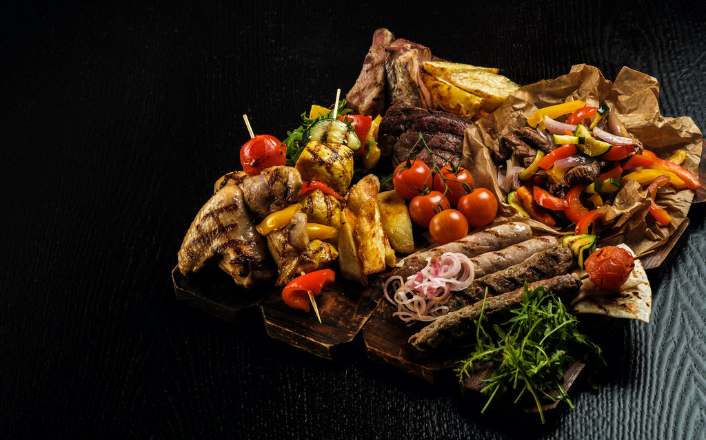 Mixed Grill with Roasted-Garlic-and-Pepper Salsa – Game Day Grilling Series