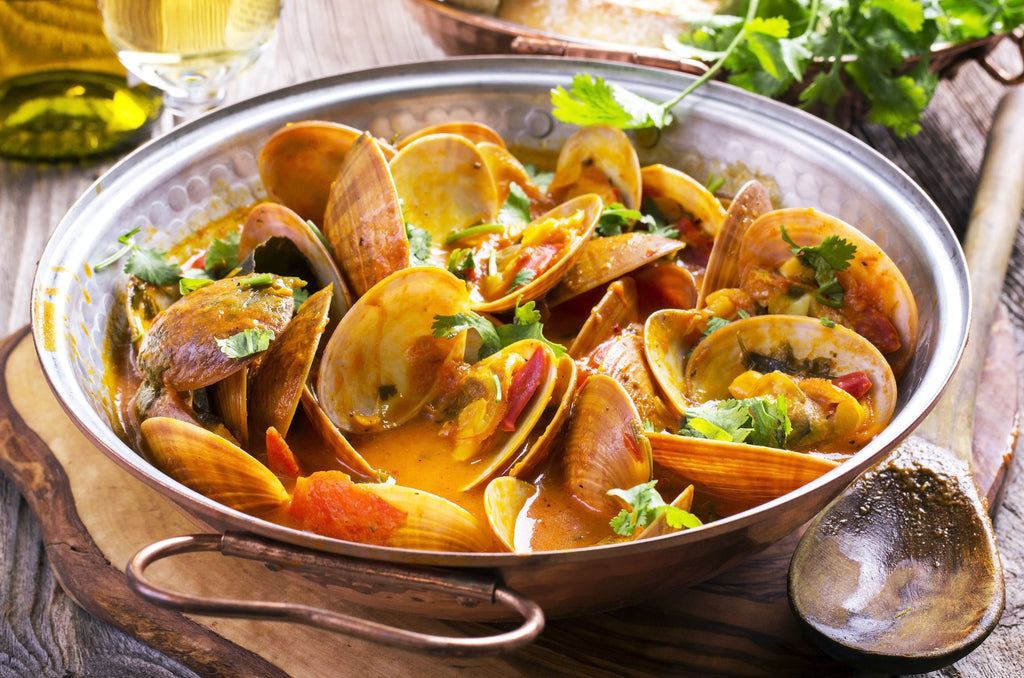 Mother's Day Chile-Lime Clams with Tomatoes and Grilled Bread