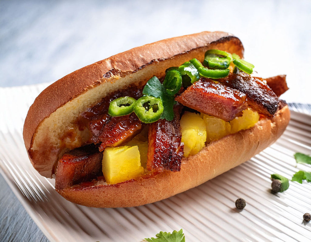 Pork Belly Hot Dogs - Super Bowl Grilling Series