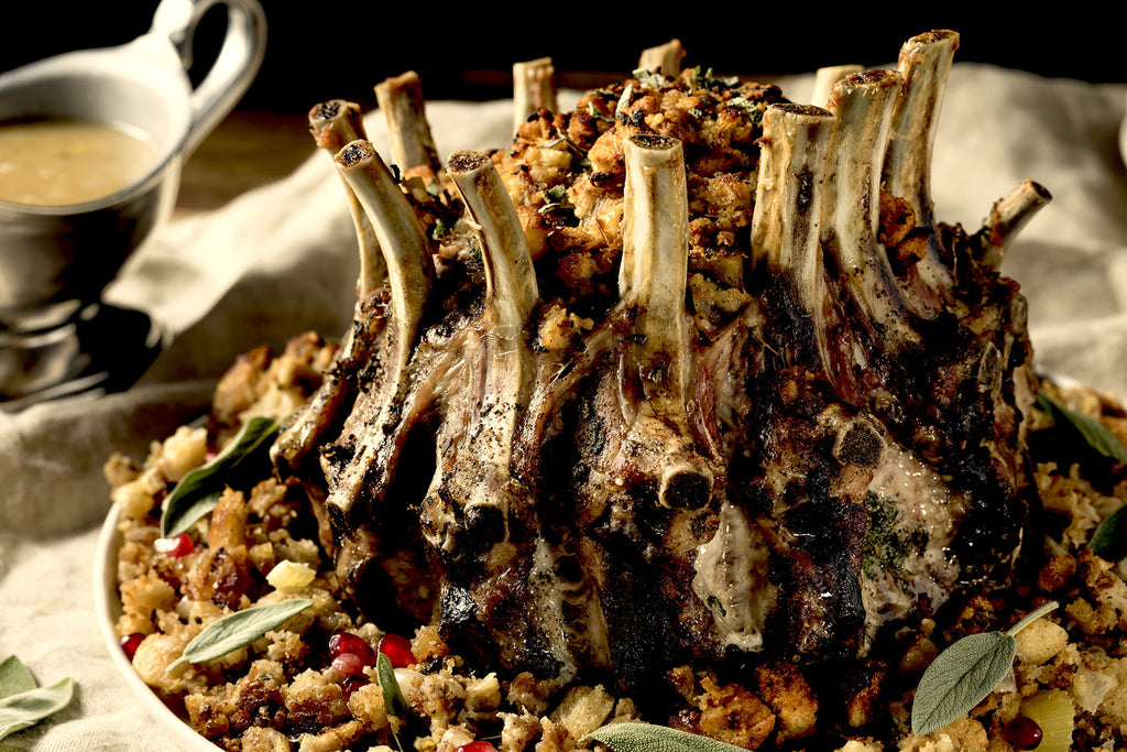 Pork Crown Roast on the Grill – A Very Merry Grilled Christmas!