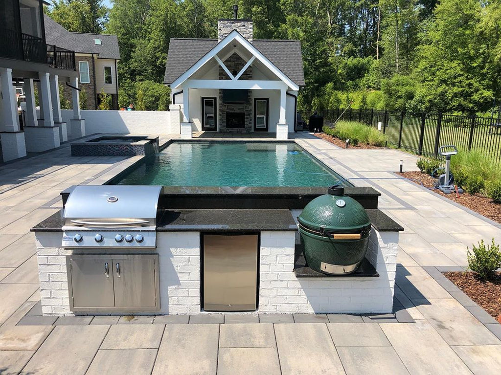 Sleek & Clean, Modern Custom Pool, Inviting Outdoor Entertainment, Gorgeous North Carolina Hideaway