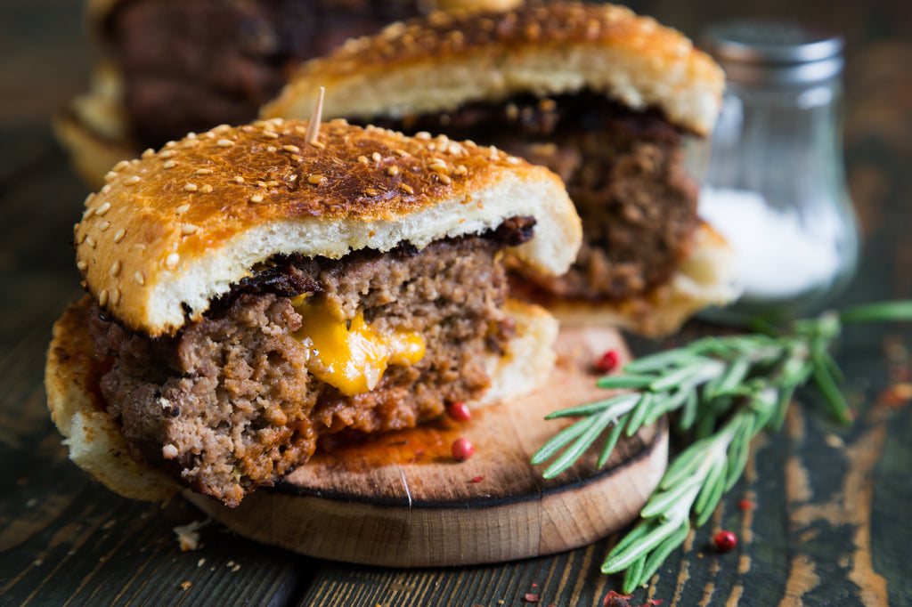 Spicy Cheddar-Stuffed Burgers – July 4th