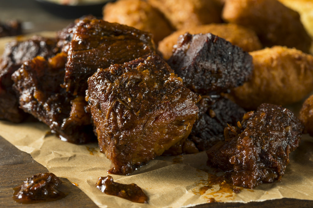 St. Patrick’s Day Beer-Braised Smoked Corned Beef Burnt Ends