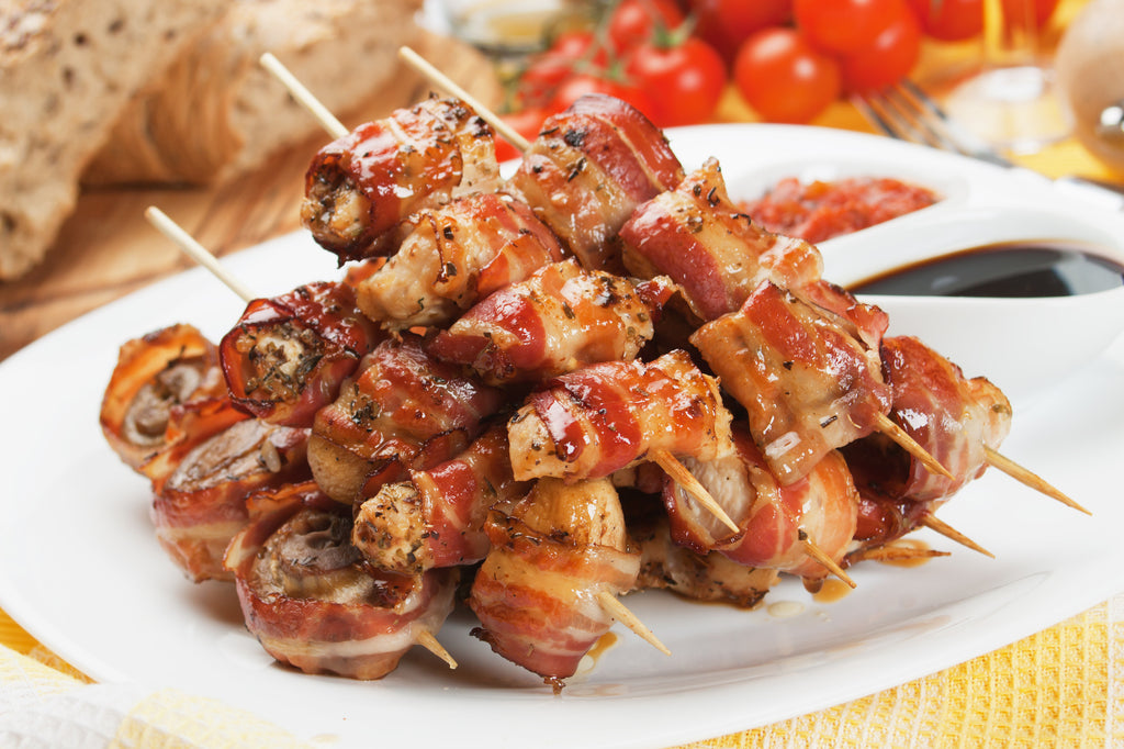 Sweet and Spicy Chicken Bacon Lollipops – Super Bowl Grilling Series