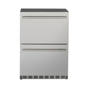 24" Outdoor rated Double Drawer Refrigerator