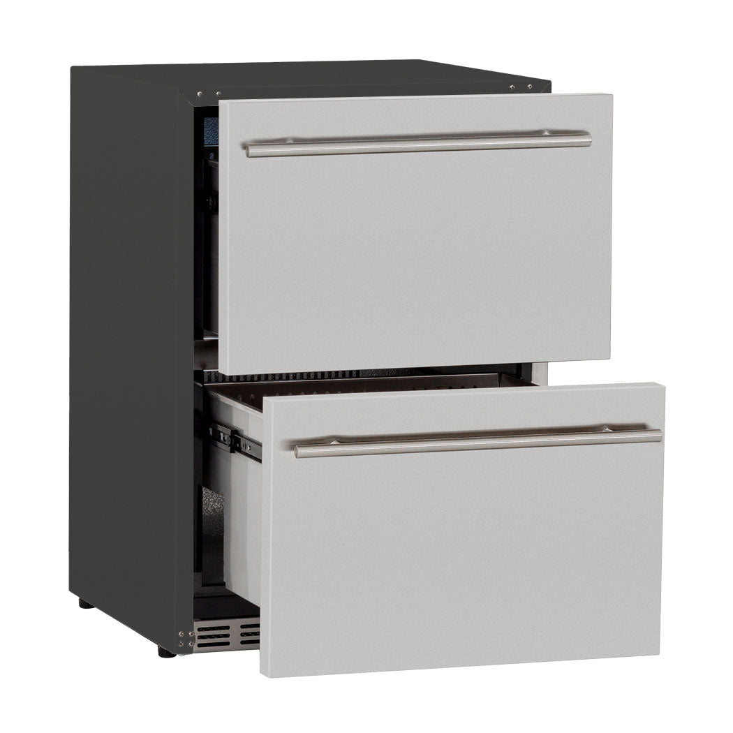 24" Outdoor rated Double Drawer Refrigerator