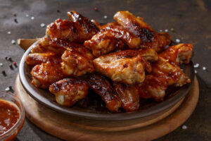 Grilled Pineapple Mango Chicken Wings