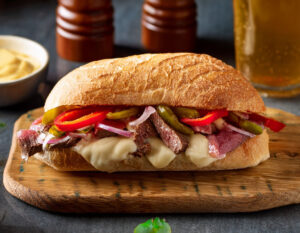 Tailgate Strip Steak Sandwich