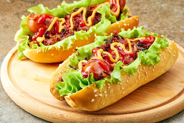 BLT Hot Dogs with Caraway Remoulade