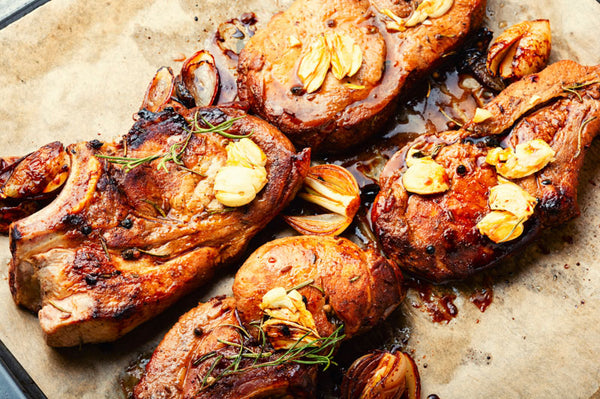 Bourbon BBQ Glazed Pork Chops