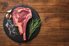Grilled Bone-In Rib Eye with Garlicky Harissa