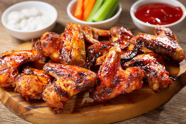 Grilled Maple-Mustard Chicken Wings