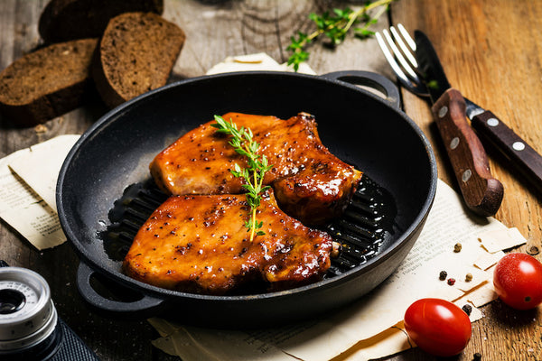 Grilled Pork Chops with Apple-Bourbon Glaze – Autumn Grilling Series