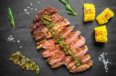 Grilled Rib Eye with Shishito Pepper Salsa
