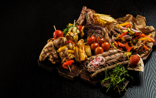 10| Mixed Grill with Roasted-Garlic-and-Pepper Salsa