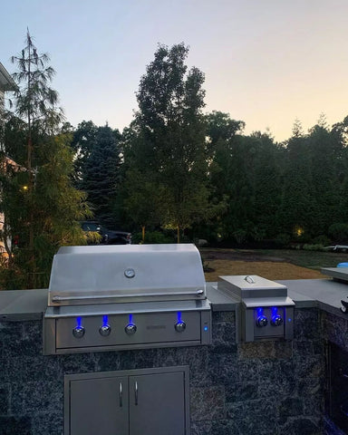 Bring indoor convenience to your outdoor kitchen with a Summerset Grills Side Burner