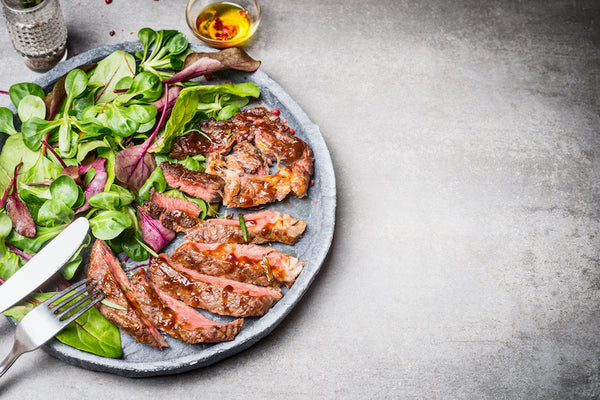 Steakhouse Salad with Red Chile Dressing and Peanuts