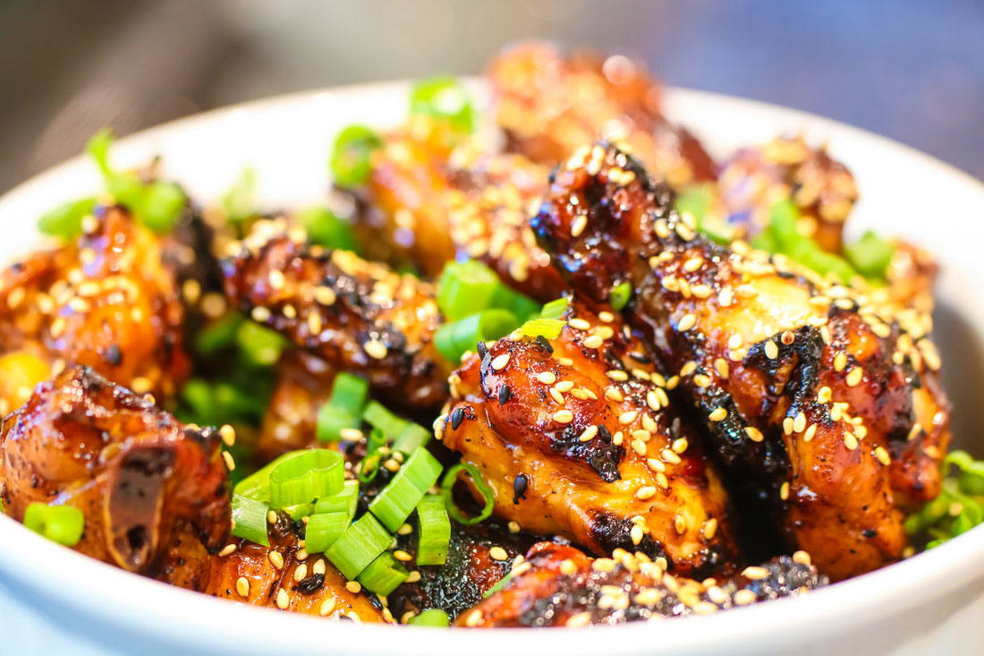Smoked and Grilled Asian Wings