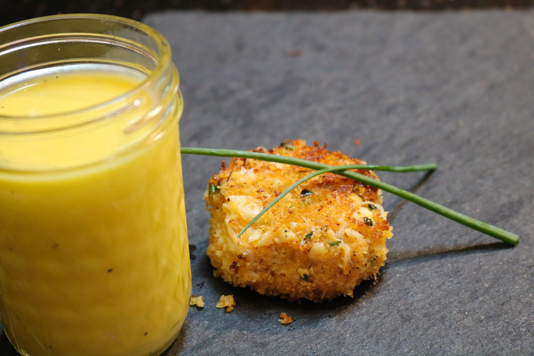 Crab Cakes Lemon Dijonaise