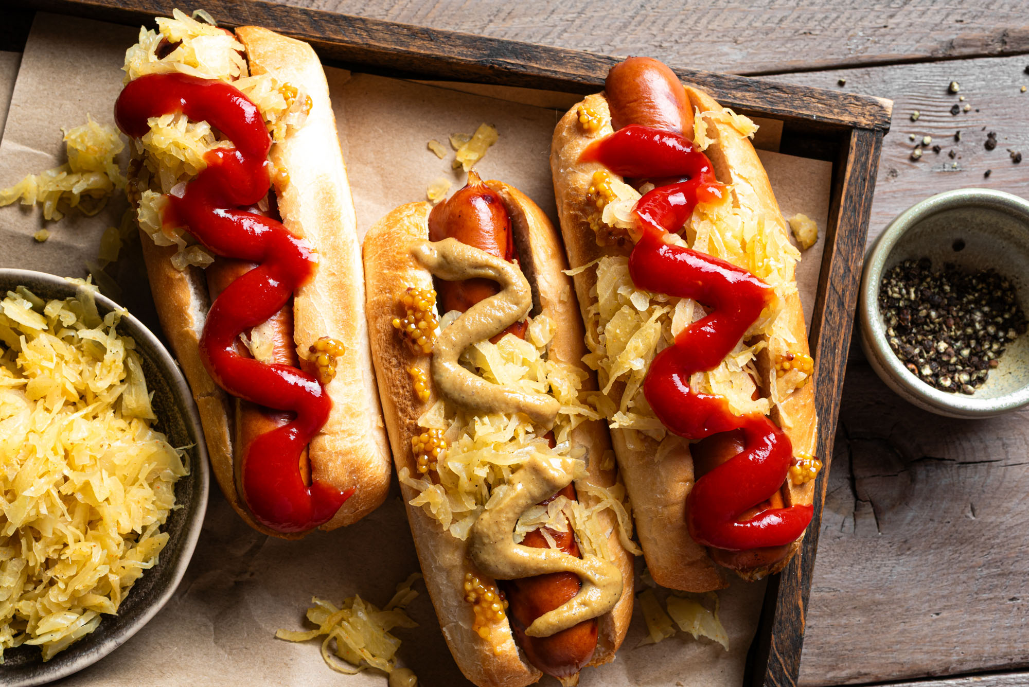 Cheesy Brats with Celery-Pickle Relish