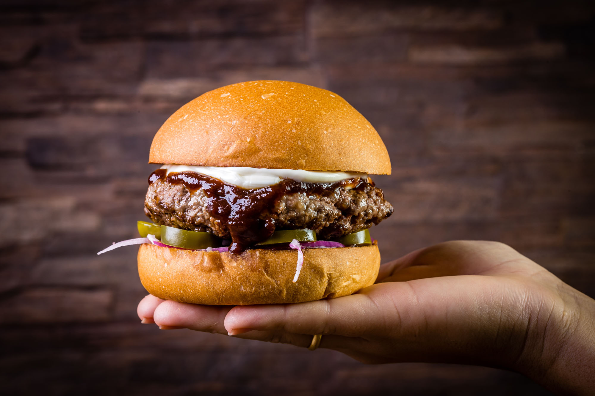 Smoky Bison Burgers