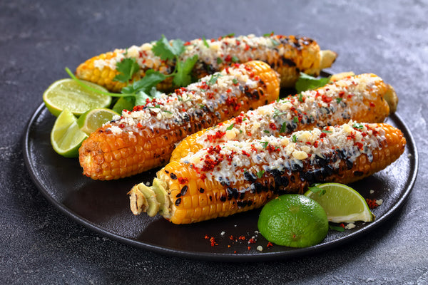 Grilled Corn with Bacon Butter & Cotija Cheese