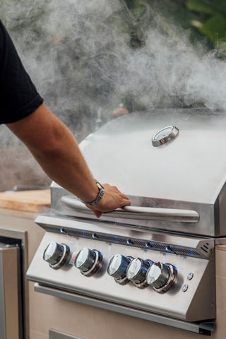 The gorgeous stainless steel of the Sizzler Pro