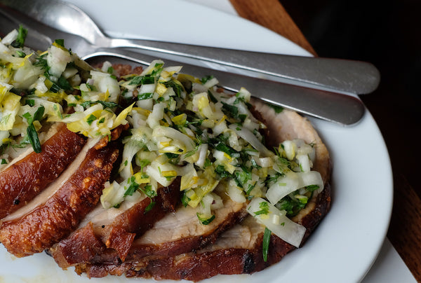 Irish Pork with Spicy Ale Slaw