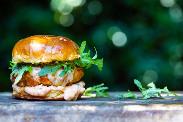 1| Manchego-Stuffed Pork Burgers