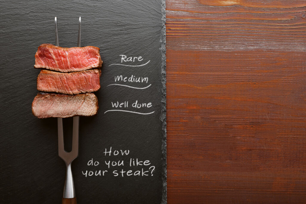 A Simple Steak Selection Reference